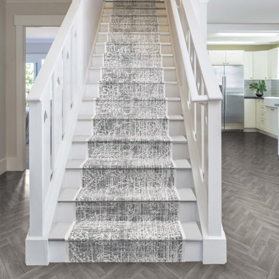 Stair Runner Abstract Flatweave Area Rug