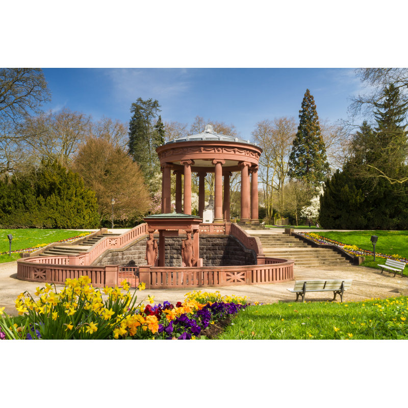 Temple in the Park of Bad Homburg 1 Piece Wrapped Canvas Wall Art, 81cm H x 122cm W