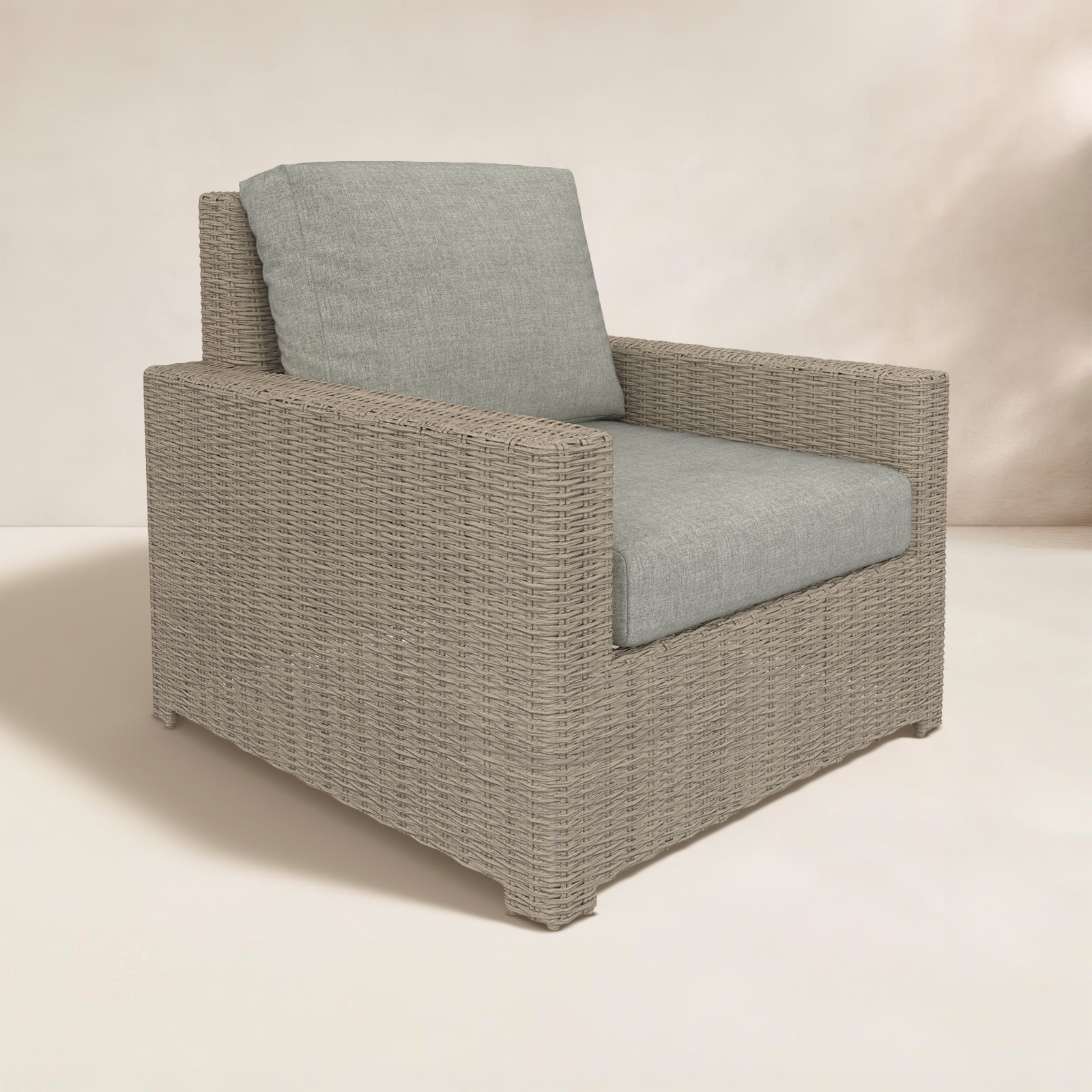 Henri Sunbrella® Patio Lounge Chair, Sunbrella Canvas Granite