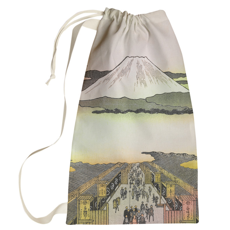 Sac à linge suruga-cho Macintyre, Petit (H 64 po x l 20 po x P 1,5 po), Rouge / Vert