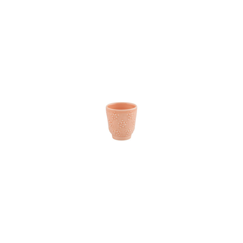 Flora Earthenware Espresso Cup, Pink
