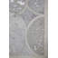 Tapis gris / argent / ivoire rétro 4 pi x 6 pi One-of-a-Kind Retro