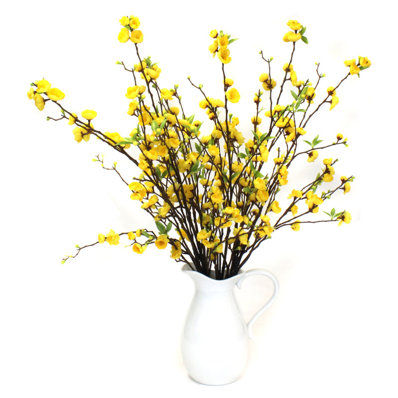Arrangement floral à fleurs dans un pichet, Jaune