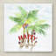 « xmas palm trees », reproduction d’impression sur toile tendue-31385177
