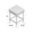 Elegant Black 24-Inch Counter Stool with Barley Twist Legs-340994549