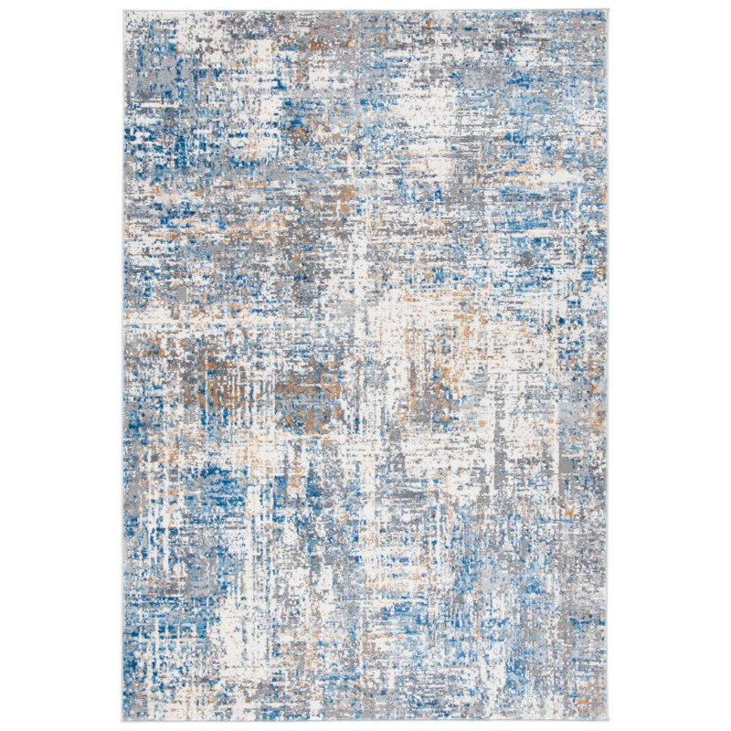 Shivan 100 Performance Abstract Rug, Rectangle 9' x 12'