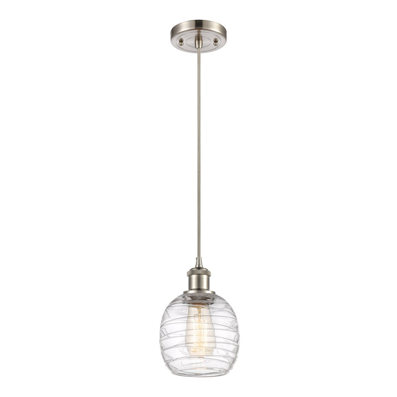 Amila 1 - Light Single Drop Pendant Pendant, Brushed Satin Nickel