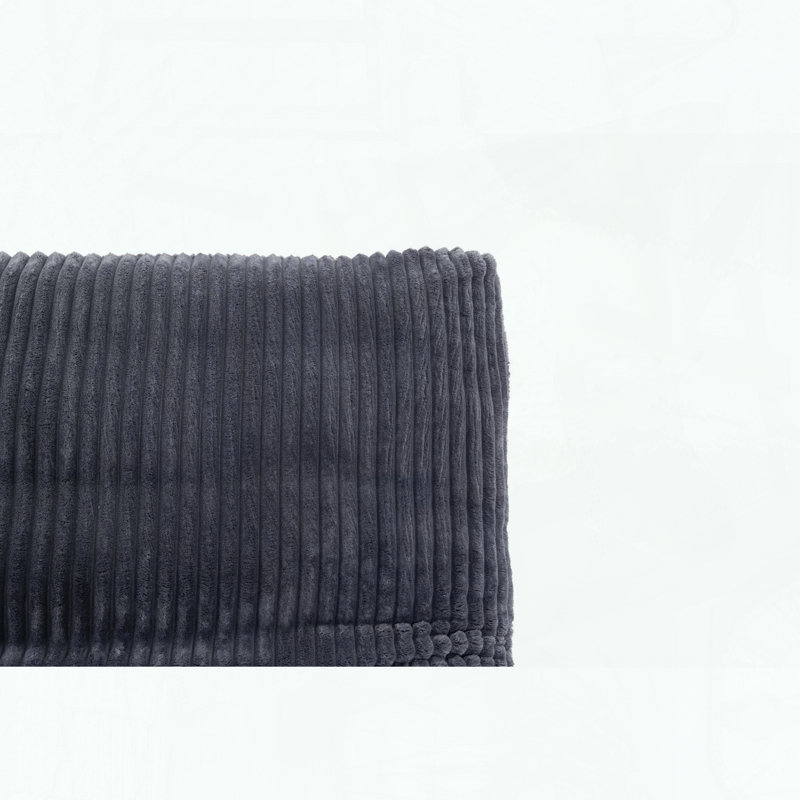 Fauteuil à billes - Velours côtelé - Éponge haute densité - ergonomique, Gris foncé