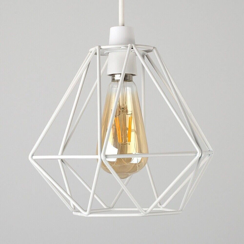 20cm H Metal Novelty Lamp Shade ( Uno ), White