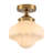  Glint 1- Light Schoolhouse Semi-Flush Mount Ceiling Light for Hallway-1097266422