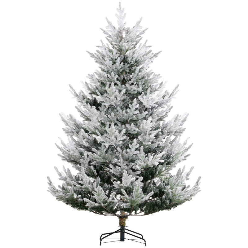 Arbre de Noël artificiel, arbre de Noël à charnière en pin avec branches réalistes, base en acier, ouverture automatique, vert
