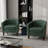 30.12" Wide Tufted Faux Leather Barrel Club Chair-1958009527
