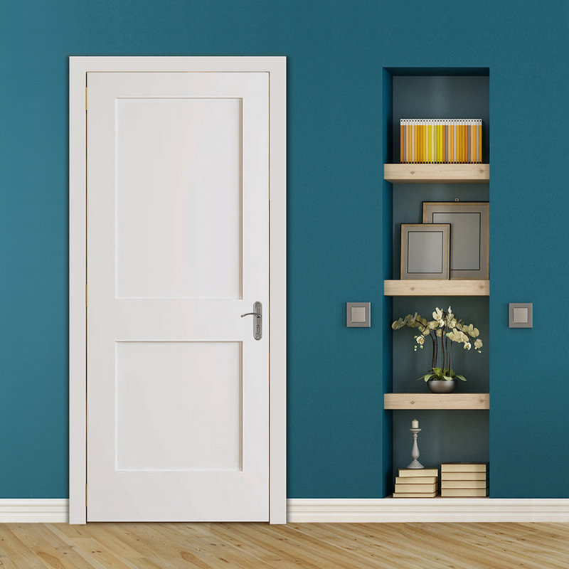 Porte standard à panneaux en bois massif Shaker, 28 po x 80 po