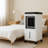 1170 CFM Indoor Portable Evaporative Ice Cooling Fan Water Conditioner Humidifier Unit with Remote