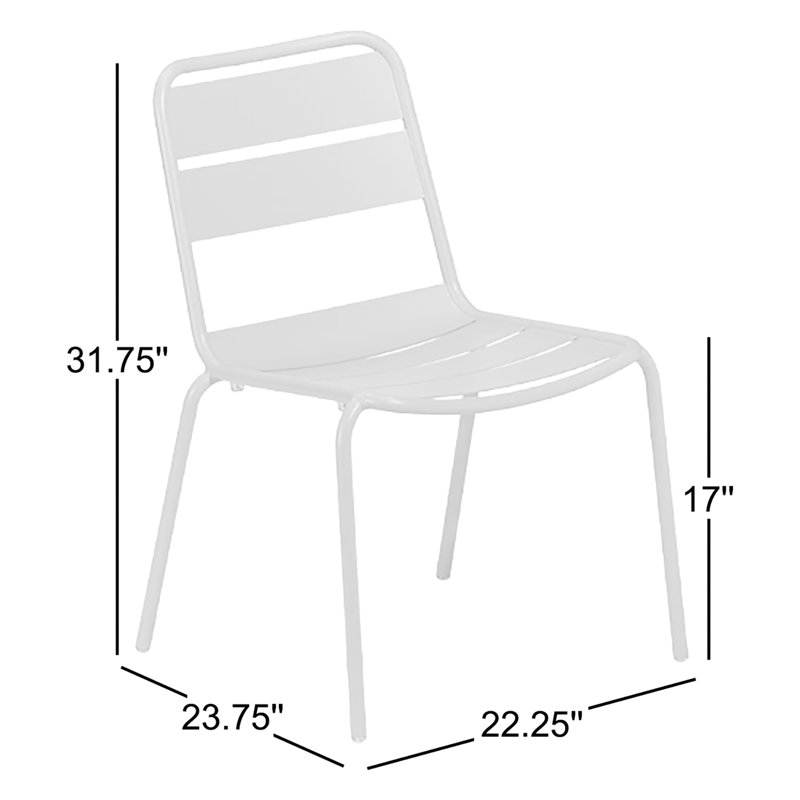 Kapri Side Chair - Powder-Coated Aluminum Frame, Sage