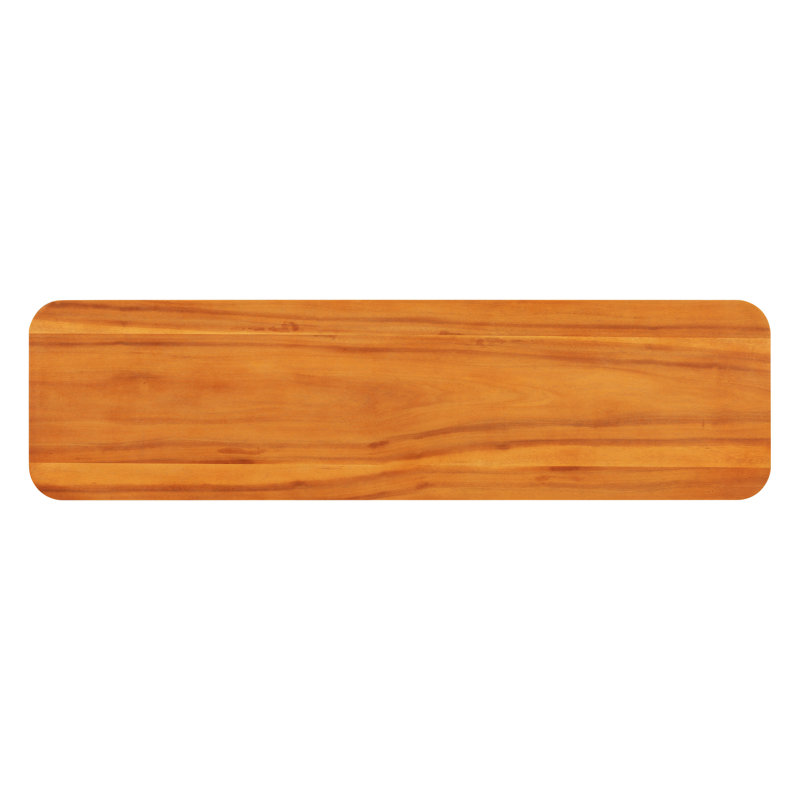 Mirod Elegant Minimalist Console Table With Curved Corners, Natural
