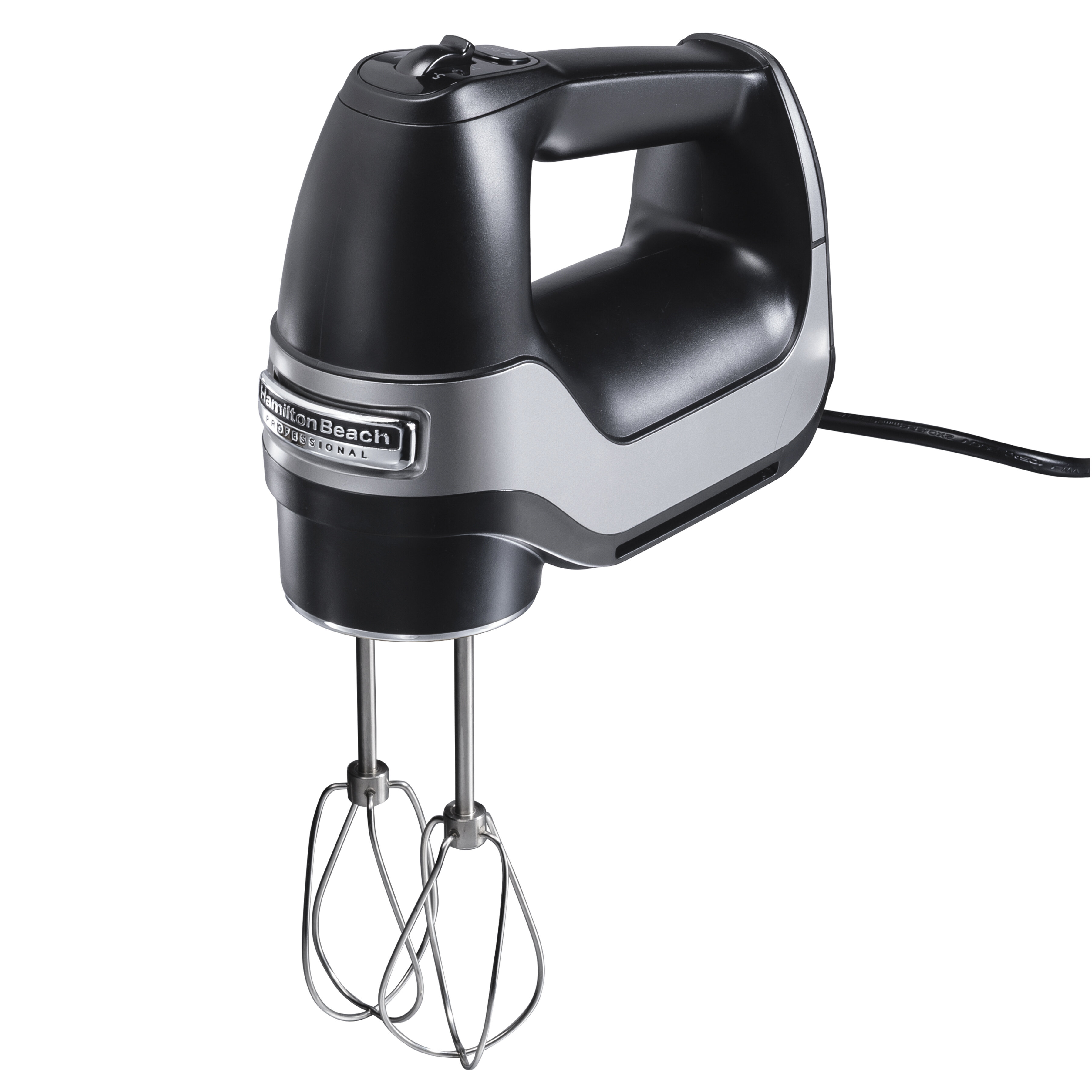Hamilton Beach White 6 Speed Hand Mixer with Beaters, Whisk, and