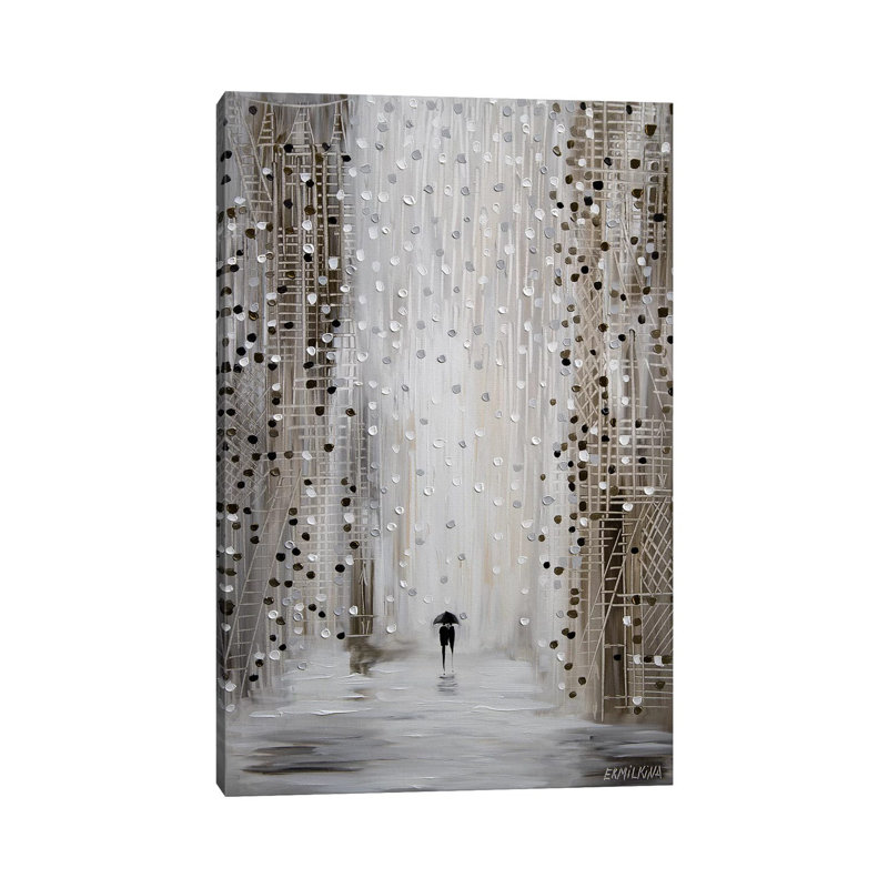 Under The Rain by Ekaterina Ermilkina - Print on Canvas, Wrapped Canvas, 101.6 cm H x 66.04 cm W x 1.91 cm D