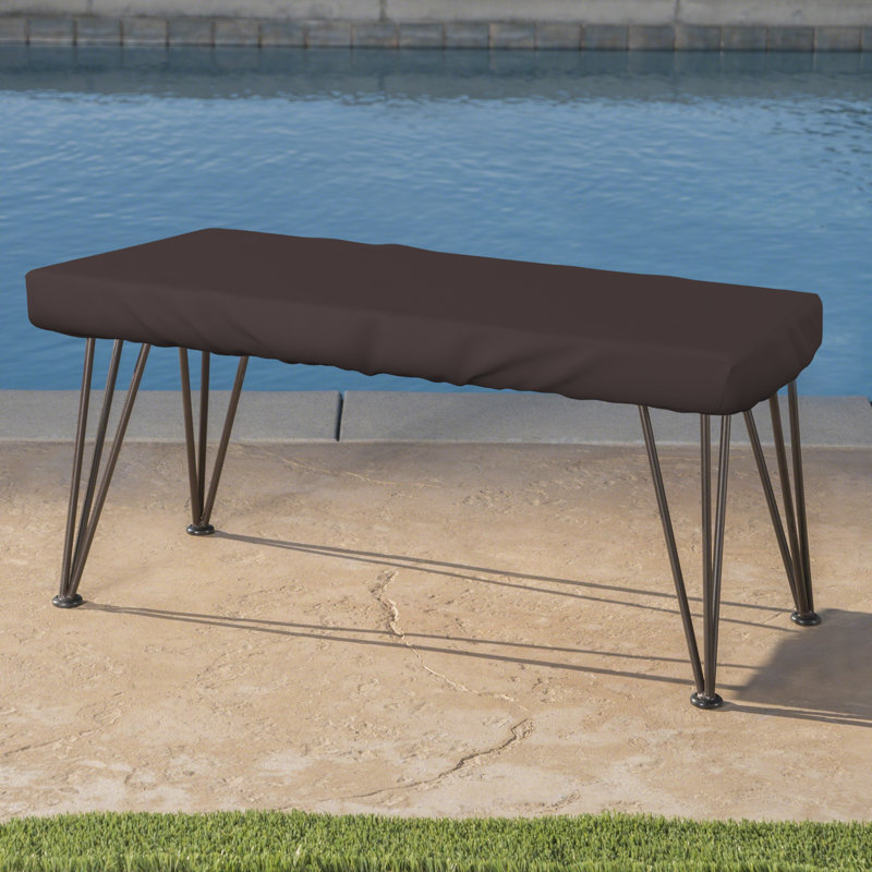 Couvercle de table rectangulaire pour patio, H 5 po x l 100 po x P 50 po, Café