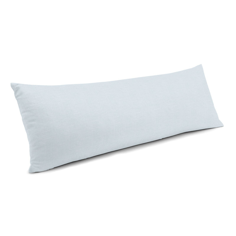 Reversible Throw Pillow, 12" x 24", Light Blue
