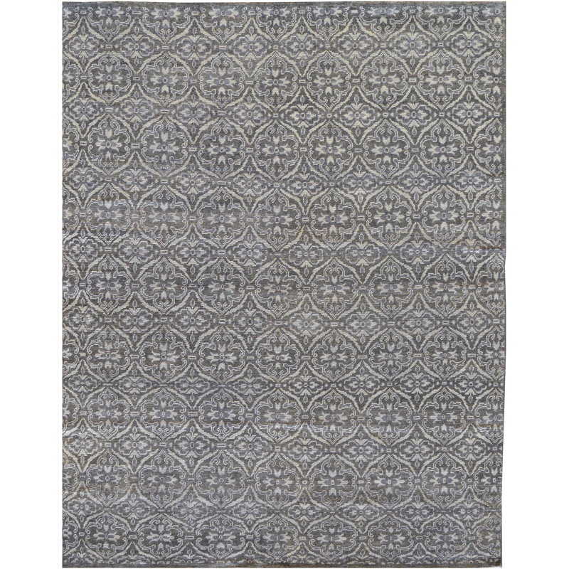 Tapis gris en laine