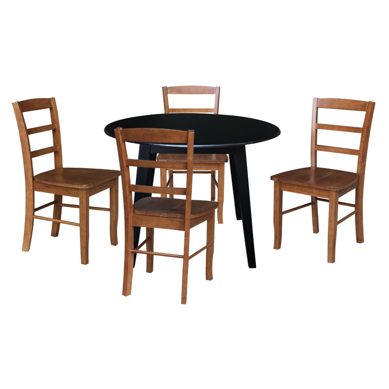  Ensemble de salle à manger en bois massif 4 personnes Caudilla
