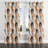 Arc Blackout Curtains - Orange Boho Calm Arches Grommet Curtain - 1 Panel-1668939936-1668939942