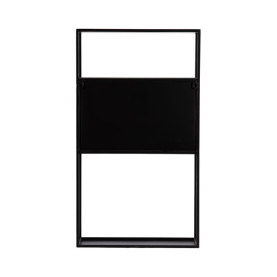 Nomi Geometric Metal Wall Shelf Unit for Use as Bathroom Over-the-Toilet Shelves