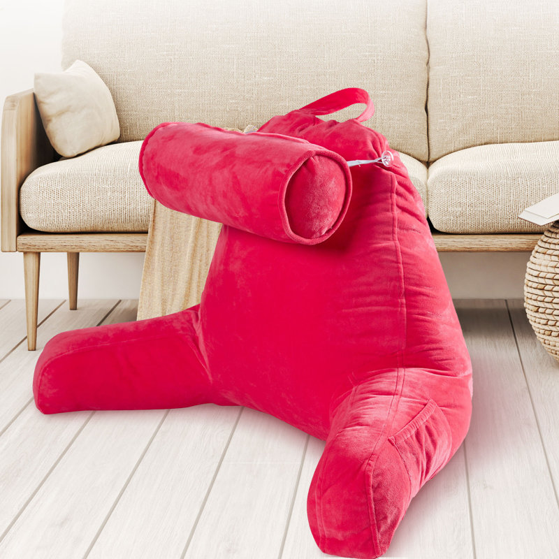 Solid Colour Throw Pillow, Hot Pink