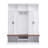 60" Farmhouse Hall Tree With Storage Bench, 3-section Entryway Organizer With Cabinets, Hooks & Shoe Cubbies, White & Walnut Mudroom Locker System With Coat Rack