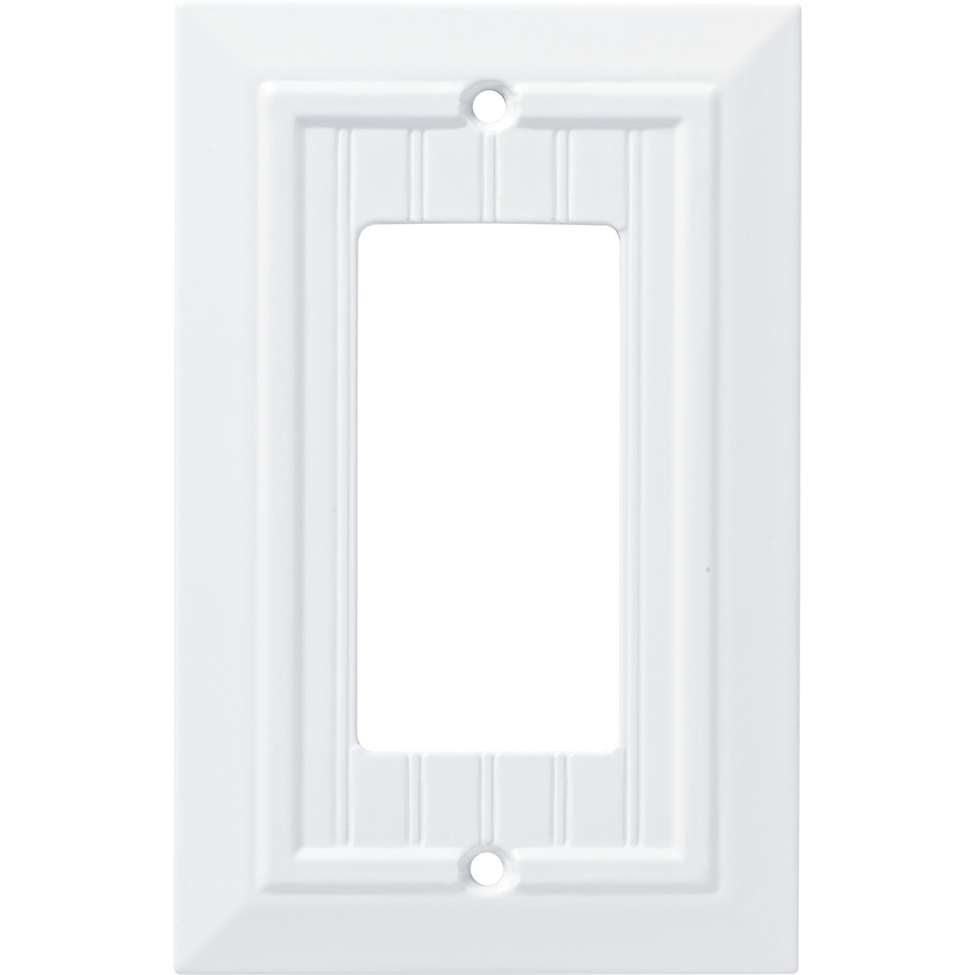 Classic Beadboard 1-Gang Rocker Wall Plate Franklin Brass