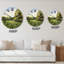 Magnifique paysage de campagne vert été - horloge murale-1224308594