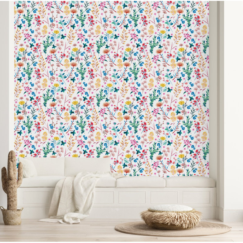 Floral Tile, 2.08' W x 10.42' L
