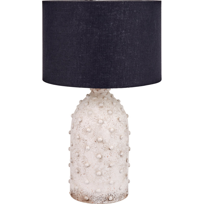 Ceramic Table Lamp, White, Black