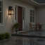 Beacon Hill Brown 2 - Bulb 17.25" H Seeded Glass Outdoor Wall Lantern
