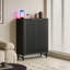 Armoire de rangement moderne pour chaussures avec tablettes réglables et fabrication durable pour les entrées organisées