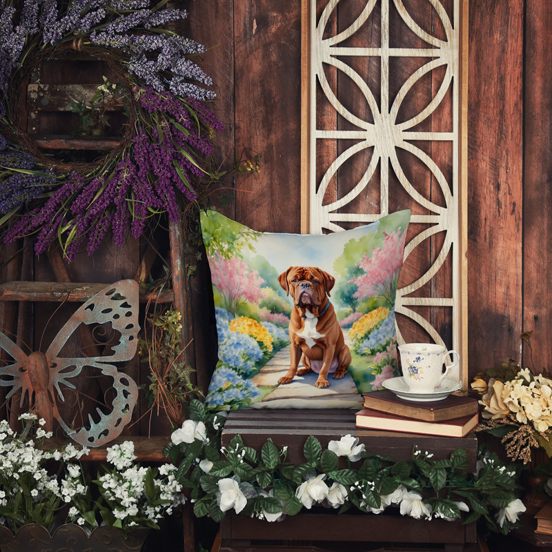 Coussin décoratif intérieur / extérieur Spring Path, H 14 po x l 14 po