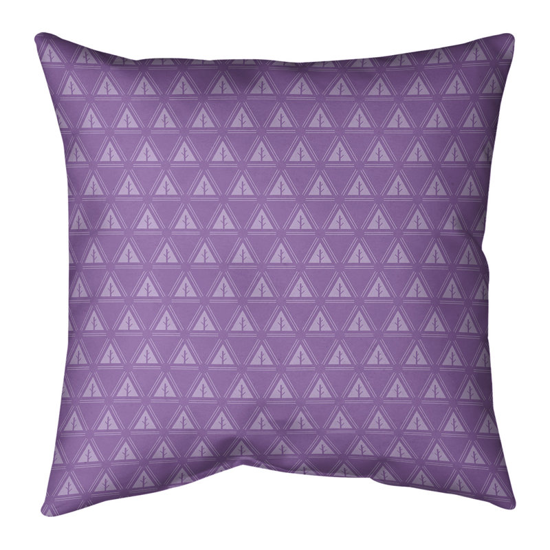 Coussin Theo Nath, 18 po x 18 po, Duvet synthétique, Violet frais