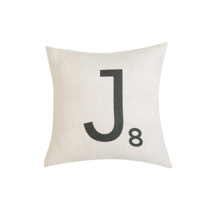 Letter-J8 With Polyester Insert Pillow