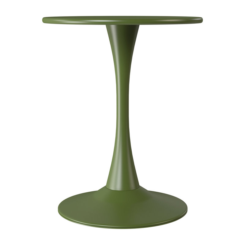 Outdoor Steel Dining Table, Green
