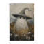 Adorable plaque murale fantôme dans un champ, design par Arlington Prints-770881700