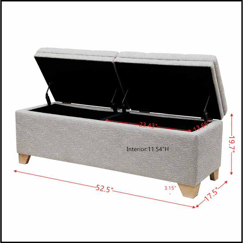 Soft Close Storage Bench Simple design, comfortable and durable, multi-functional bench