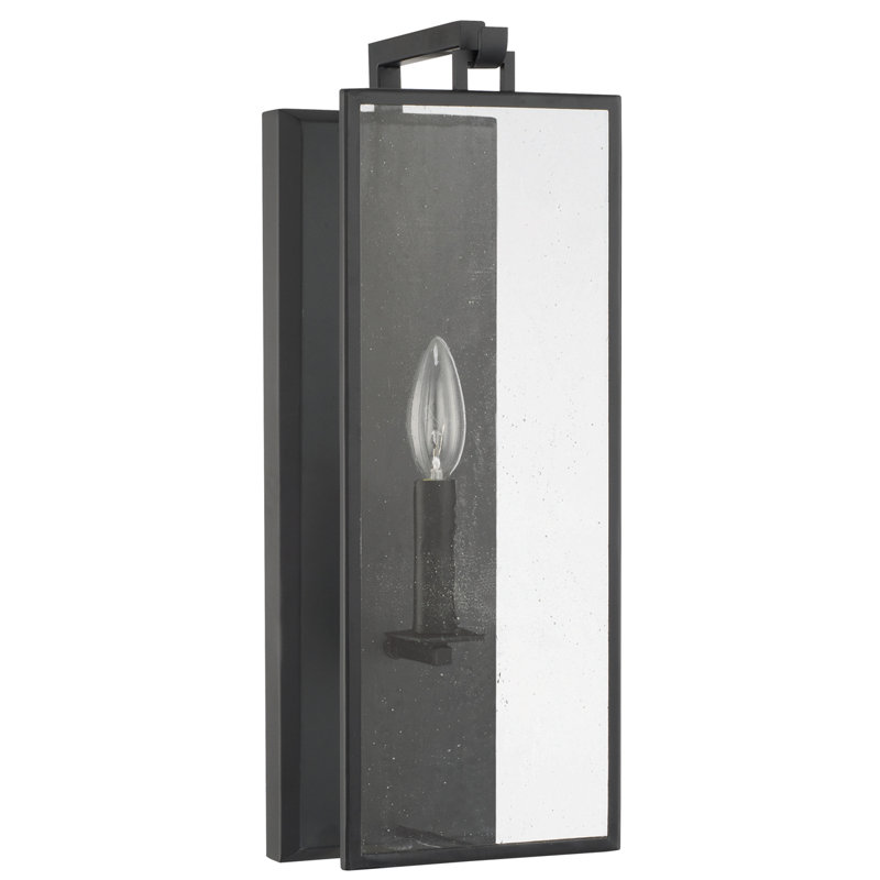 Heywood Flush Mounted Sconce, Matte Black