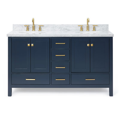 Ensemble de meuble-lavabo double 61 po Amariani
