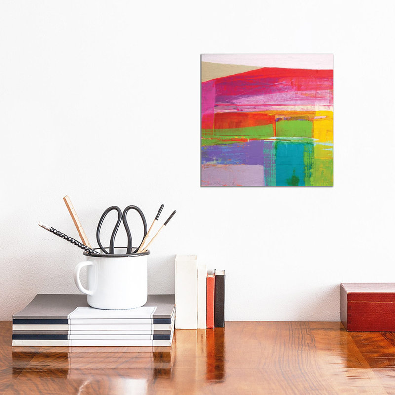 Landscape Design No. 3 by Cathe Hendrick - Wrapped Canvas Painting, 30.48 cm H x 30.48 cm W