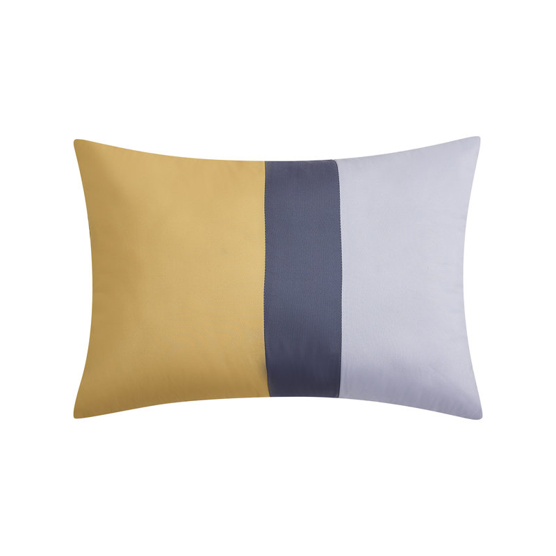 Gujral Abstract Comforter Set, Queen Comforter + 2 Standard Sham + 2 Throw Pillow