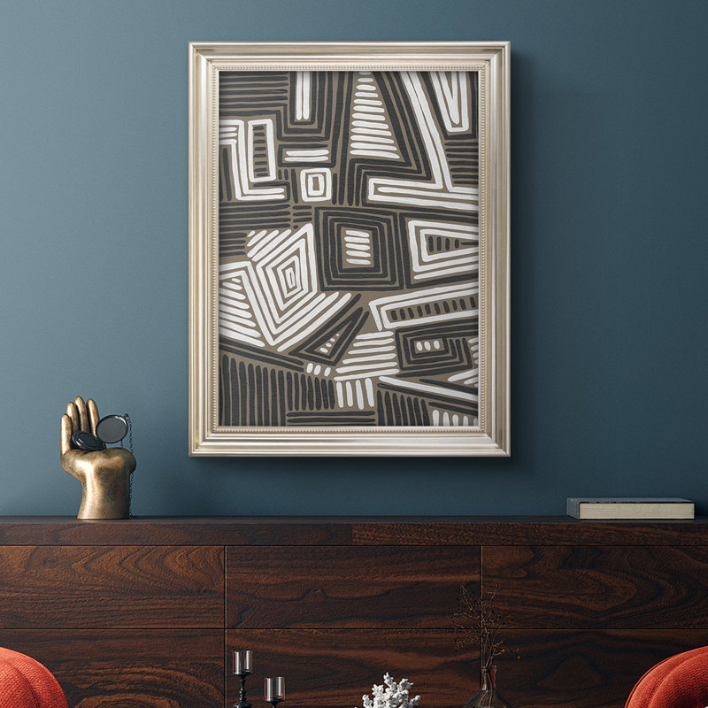 " Abstract Maze II ", 21" W x 25" H