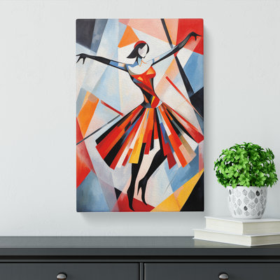 Ballet Dancer Constructivism No.2 - Wrapped Canvas