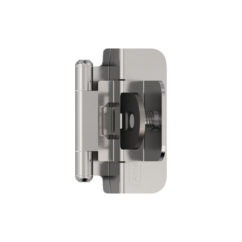 Charnière double démontable 3/8 po , Chrome poli