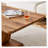 Modern Minimalist Wood-Tone MDF Coffee Table Set (Square + Rectangular)Wood colour